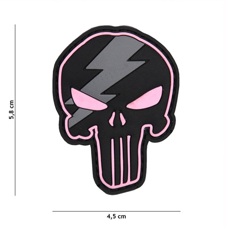 Klettabzeichen Punisher Thunder - pink