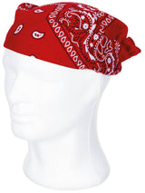 Bandana, rot-weiss, ca. 55 x 55 cm, Baumwolle