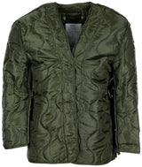 US Feldjacke M65, oliv, m. auskn. Steppfutter
