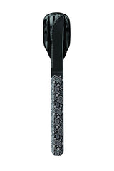 Besteckset 12H34, Hochglanz Schwarz, Schwarzes Bandana