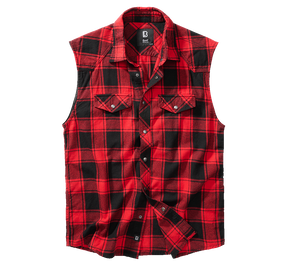Check Shirt Sleeveless red/black