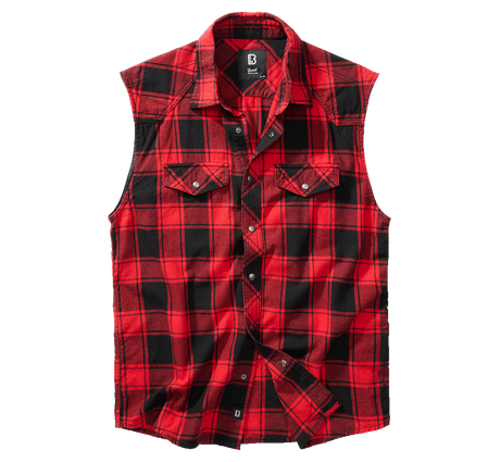 Check Shirt Sleeveless red/black