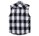 Check Shirt Sleeveless white/black
