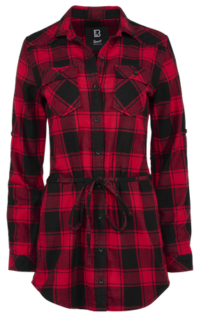 Women Lucy Longshirt Long Sleeve red/black
