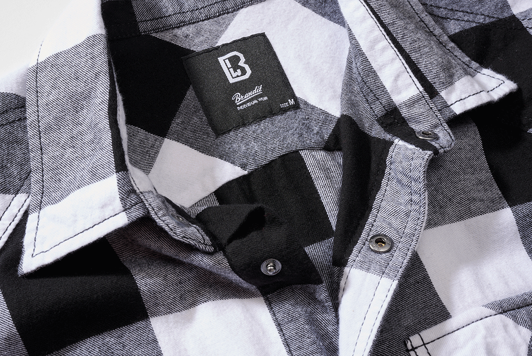 Check Shirt Sleeveless white/black