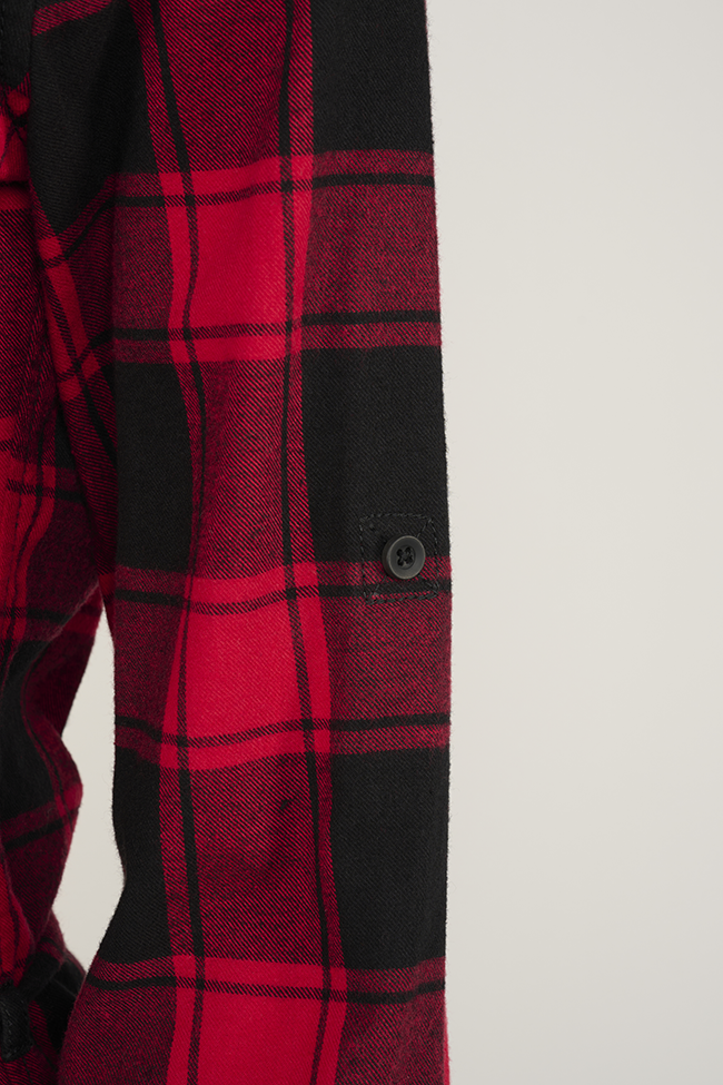 Women Lucy Longshirt Long Sleeve red/black