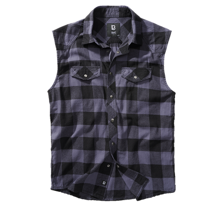 Check Shirt Sleeveless black/grey