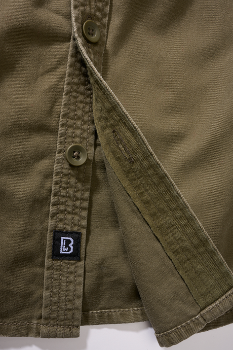 Women Vintage Shirt Long Sleeve olive