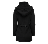 Women Square Fleece Jacket black