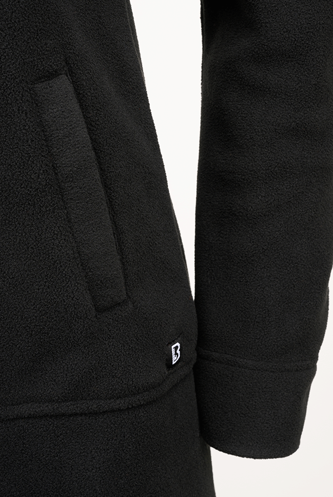 Women Square Fleece Jacket black