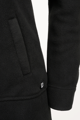 Women Square Fleece Jacket black