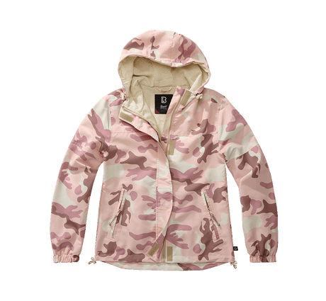 Women Summer Frontzip Windbreaker candy camo