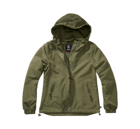 Women Summer Frontzip Windbreaker olive