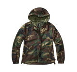 Women Summer Frontzip Windbreaker woodland