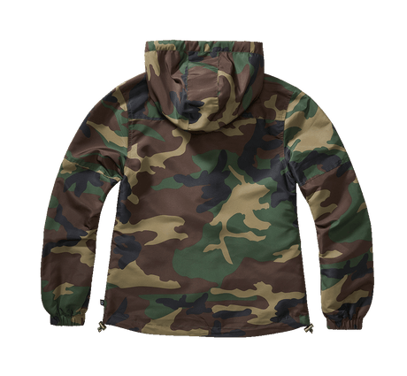 Women Summer Frontzip Windbreaker woodland