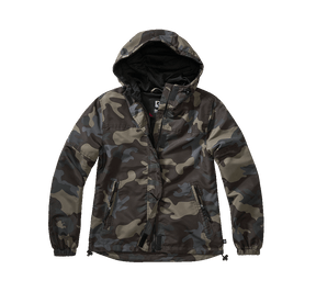 Women Summer Frontzip Windbreaker darkcamo
