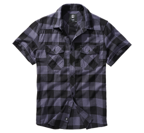 Check Shirt Short Sleeve black/grey