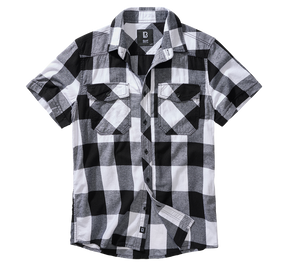 Check Shirt Short Sleeve white/black