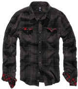 Duncan Check Shirt Long Sleeve brown-black