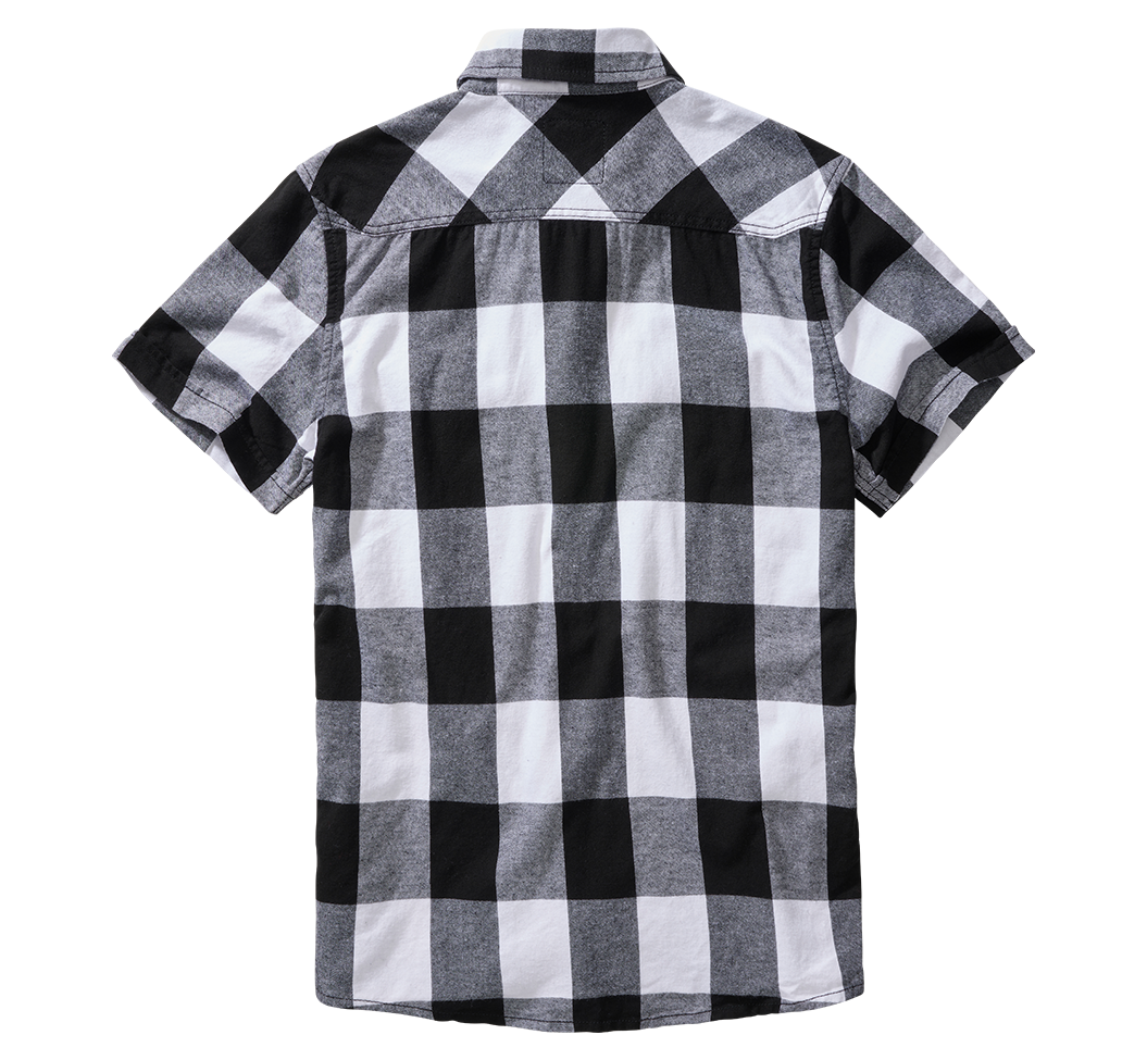 Check Shirt Short Sleeve white/black