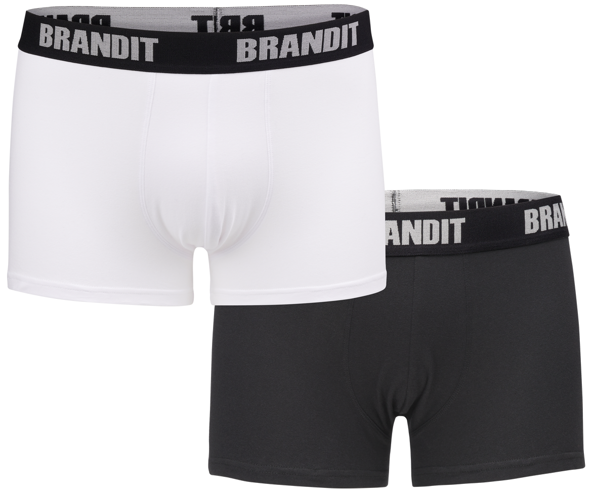 Boxer Shorts Logo 2 Pack white-black