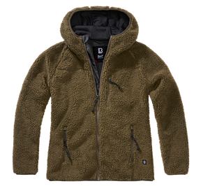 Women Teddyfleece Jacket Hooded olive
