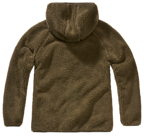 Women Teddyfleece Jacket Hooded olive