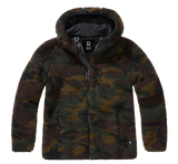Women Teddyfleece Jacket Hooded woodland