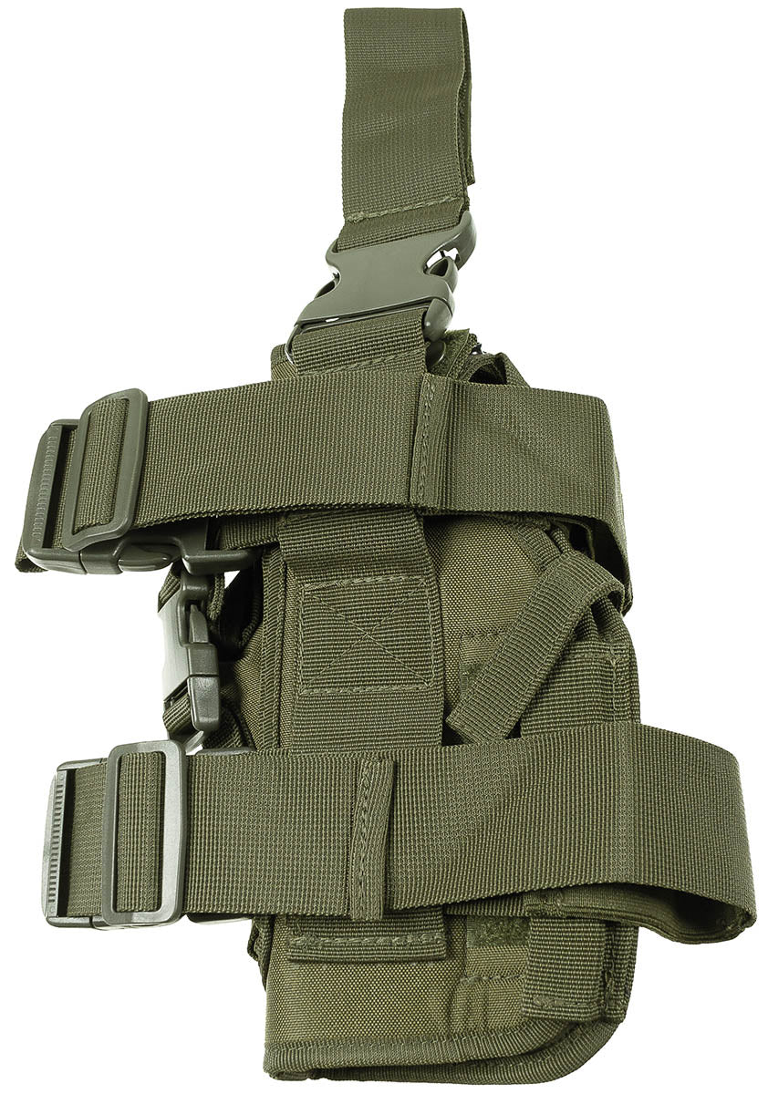 Pistolenbeinholster, oliv, rechts