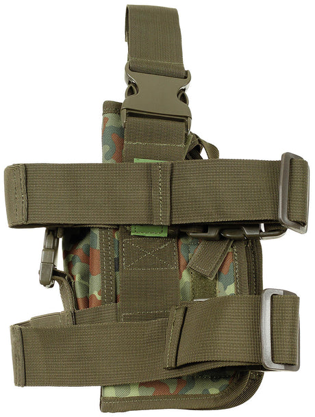 Pistolenbeinholster,flecktarn, rechts