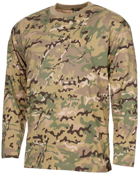 US Shirt, langarm, operation-camo, 170 g/m²