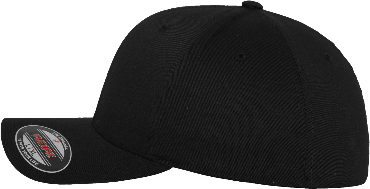 Flexfit Wooly Combed Cap black-grey