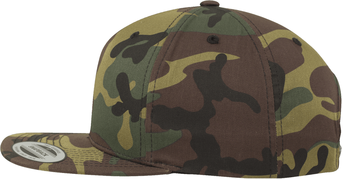 Camo Classic Snapback Cap woodland