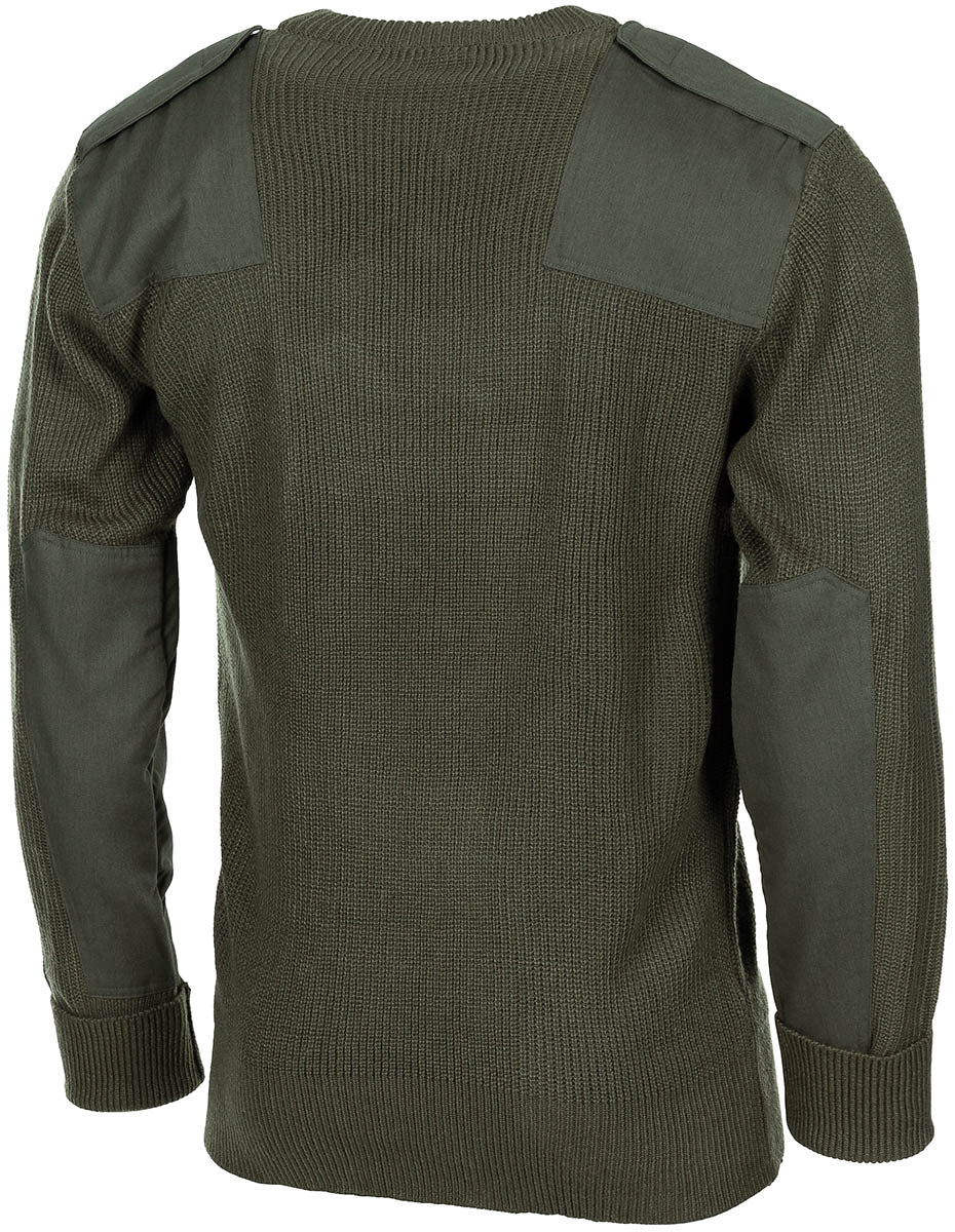 BW Pullover, mit Brusttasche, oliv