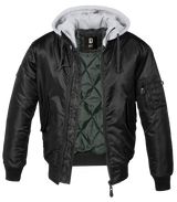 MA1 Sweat Hooded Jacket black-grey