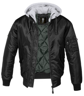 MA1 Sweat Hooded Jacket black-grey