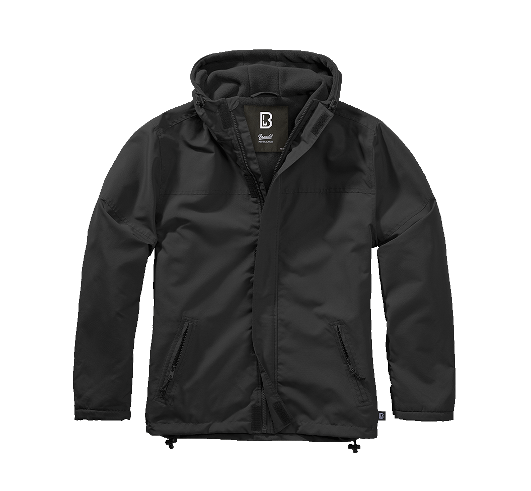 Frontzip Windbreaker black
