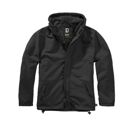 Frontzip Windbreaker black