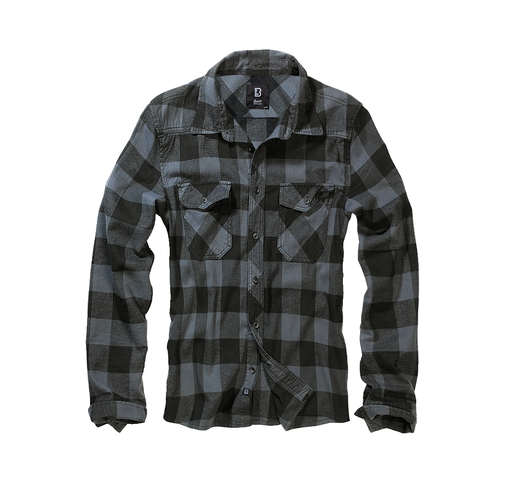 Check Shirt Long Sleeve black/grey