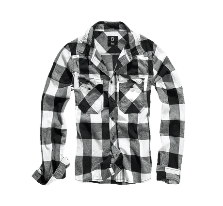 Check Shirt Long Sleeve white/black