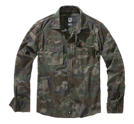 Slim Fit Shirt Long Sleeve woodland