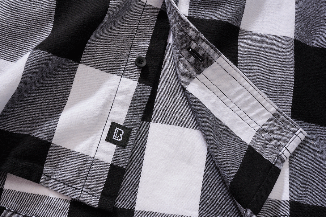 Check Shirt Short Sleeve white/black