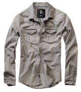 Riley Denim Shirt Long Sleeve grey denim