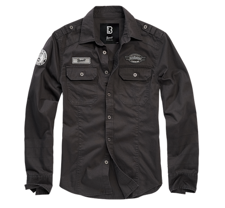 Luis Vintage Shirt Long Sleeve black