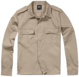 US Shirt Long Sleeve beige