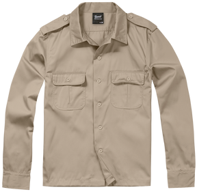 US Shirt Long Sleeve beige