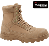 9 Eyelet Tactical Boots camel