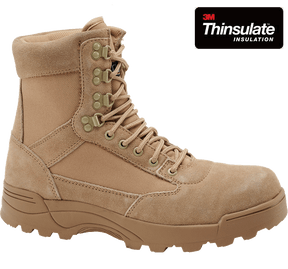 9 Eyelet Tactical Boots camel