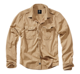 Vintage Shirt Long Sleeve camel