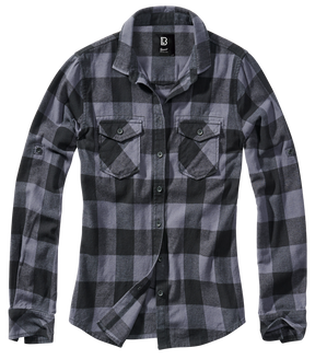 Women Amy Flannel Shirt Long Sleeve black/grey